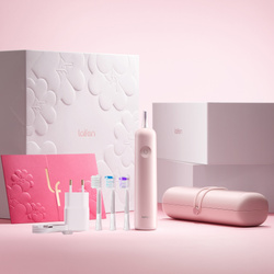 Laifen Szczoteczka do Zębów Soniczna Wave ABS Różowa Głowki 3 szt. Aplikacja Gift Box