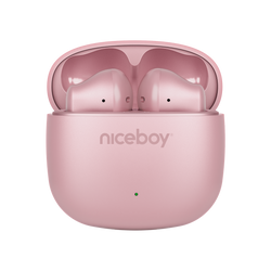 Niceboy Słuchawki Douszne Beans 4 POP Sakura Pink Różowe USB-C IPX4 BT AAC