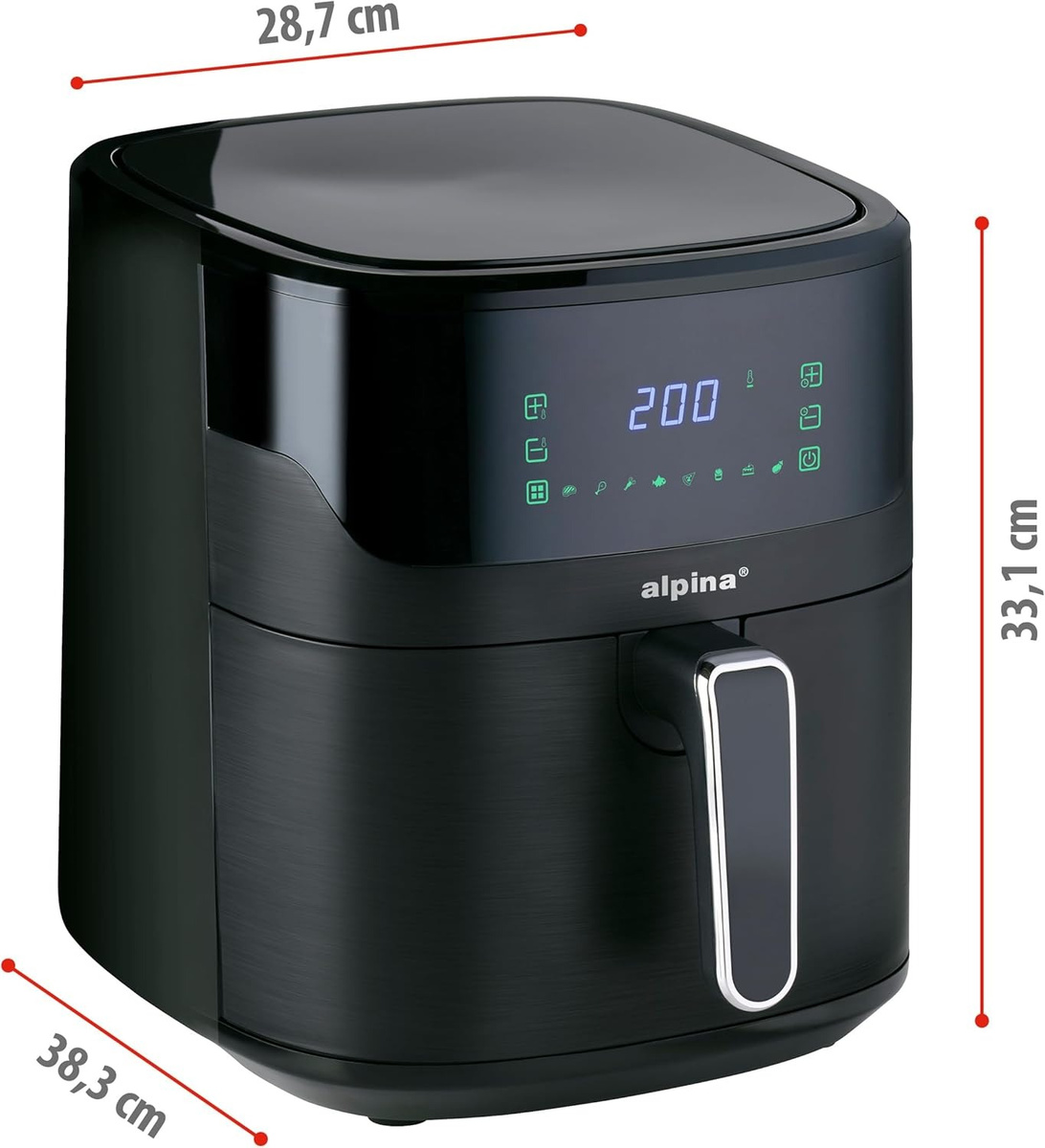 Air Fryer Frytkownica beztłuszczowa Alpina A6 1600W 6L cyfrowy ekran dotykowy pol_pl_Air-Fryer-Frytkownica-beztluszczowa-Alpina-A6-1600W-6L-cyfrowy-ekran-dotykowy-16922_5