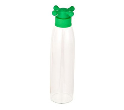 Butelka szklana Benetton 500ml Zielona nakrętka BE-0798-GR