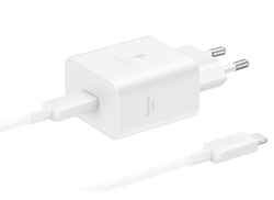 Ładowarka sieciowa Samsung T4511 PD 45W z kablem USB-C/USB-C 5A Biały EP-T4511XWEGEU