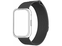 Pasek do smartwatcha Topp Huawei Watch Fit Czarny Siateczka Stalowa