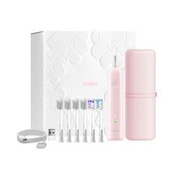 Laifen Szczoteczka do Zębów Soniczna Wave ABS Różowa Głowki 6 szt. Aplikacja Gift Box