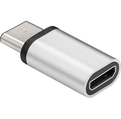 Adapter USB-C na microUSB 2.0 Goobay Srebrny
