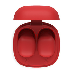 Niceboy Słuchawki Douszne HIVE Smarties Red Ruby Czerwone USB-C IPX4 BT 5.3