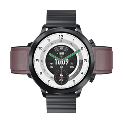 SmartWatch AI Chat Da GPT Bemi Zeno Czarny Dwa Paski AMOLED IP67 GPS SpO2