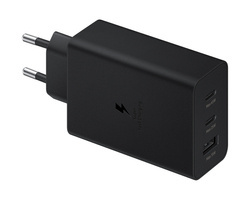 Samsung Szybka Ładowarka podróżna (65W) 2xUSB-C 1xUSB-A Czarna Bez kabla (EP-T6530NBEGEU)