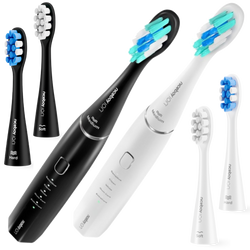 Niceboy ION Sonic Szczoteczka Soniczna 43000 drgań 6 końcówki Biała + Czarna