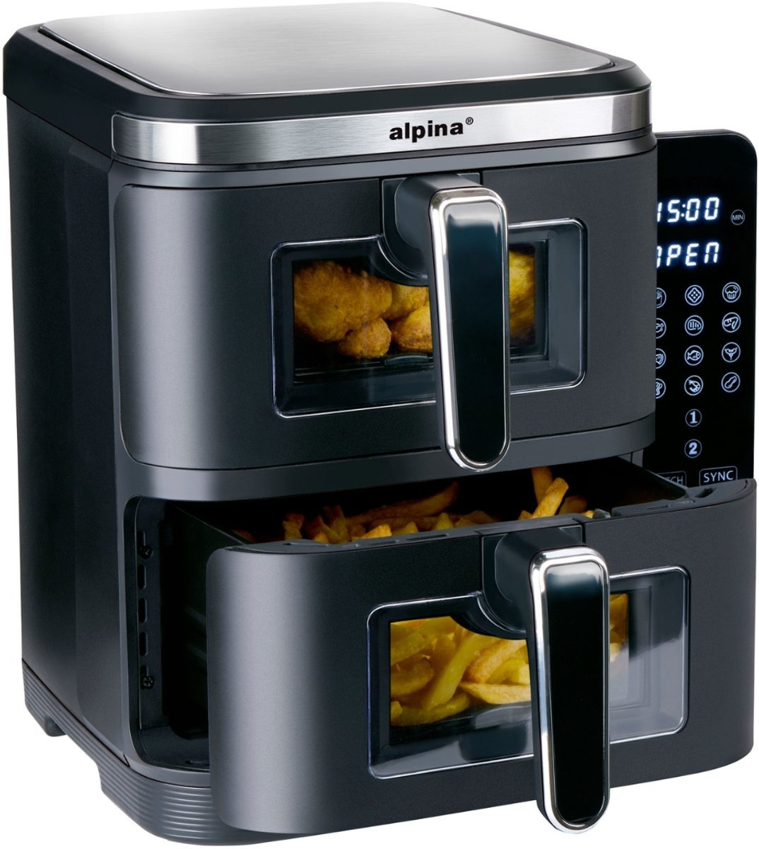 Air Fryer Frytkownica beztłuszczowa Alpina XXL 11L 2800W Dwukomorowa pol_pl_Air-Fryer-Frytkownica-beztluszczowa-Alpina-XXL-11L-2800W-Dwukomorowa-16921_6