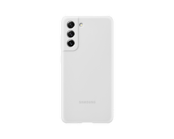 Etui Samsung Silicone Cover Biały do Galaxy S21 FE 5G (EF-PG990TWEGWW) /OUTLET