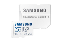 Karta pamięci Samsung MicroSDXC EVO Plus 256GB class 10 + adapter (MB−MC256KA/EU)